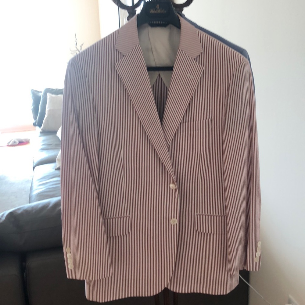 Summer seersucker sportcoat